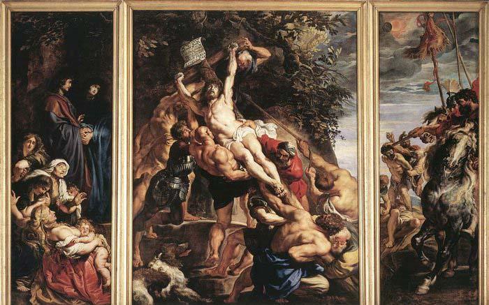 RUBENS, Pieter Pauwel Raising of the Cross